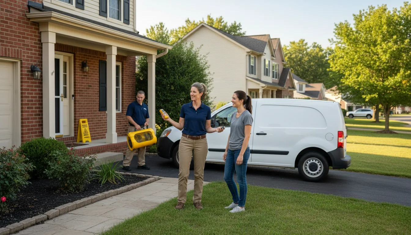Residential water damage restoration in Horsham, PA